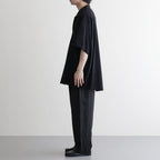 Viscose Viyella S/S Sleeping Shirt #BLACK [GM261-50457]
