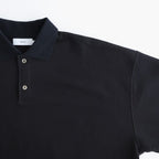 AZUMA Terry Pullover Polo Sweat #BLACK [GU261-70243B]