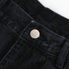 Selvage Denim Two Tuck Pants #BLACK_DARK FADE [GU261-40061DB]