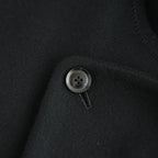 Wool Cashmere Double Breasted Rever Coat #Black [YK26FW01317C]