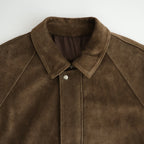 Hairy Suede Raglan Blouson #BROWN [GU263-30324]
