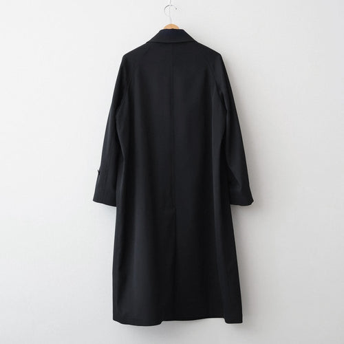 LIGHT WOOL MAX GABARDINE COAT #TOP BLACK [A26SC06MG]