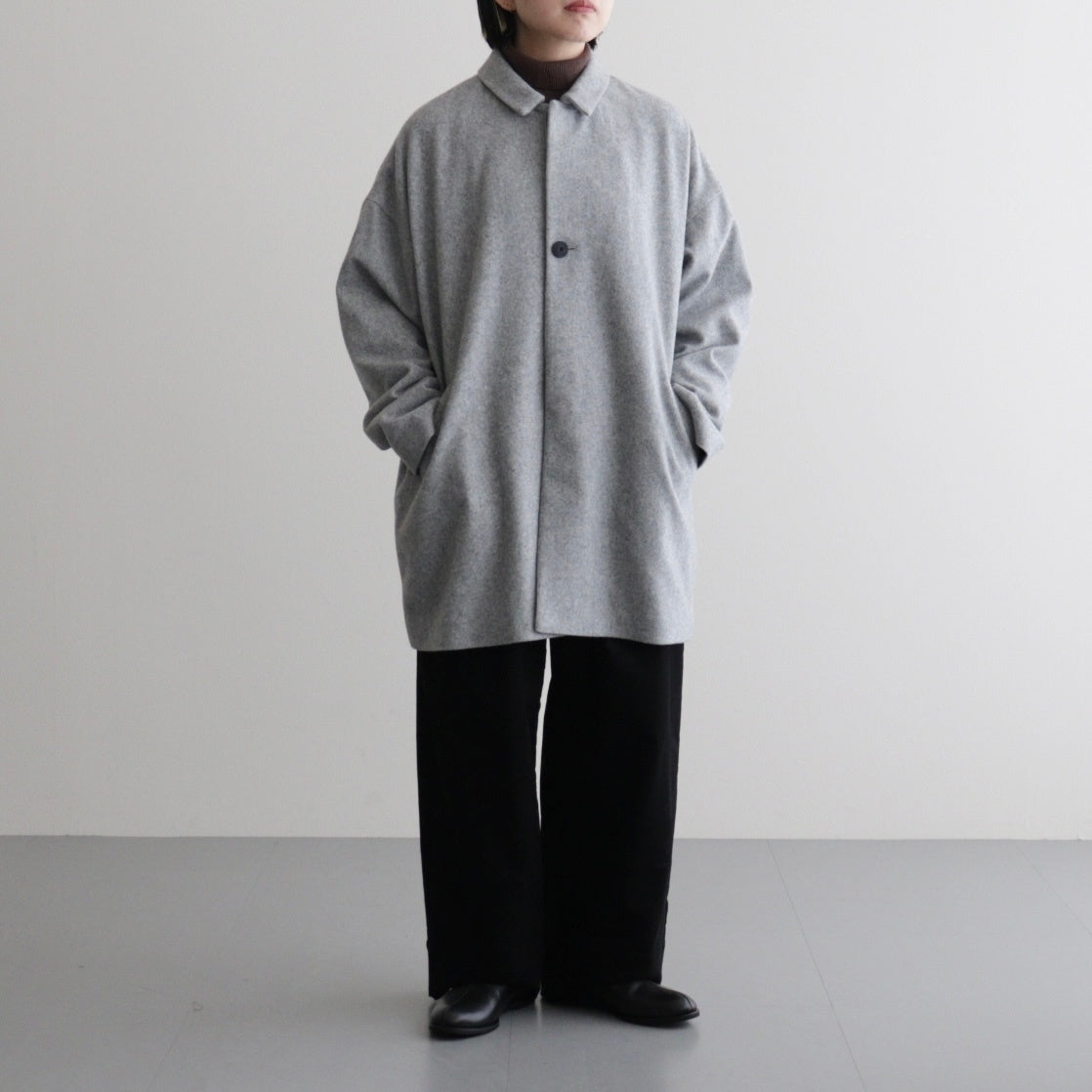 メルトンBigハーフコート #GRAY [D225-C548] – ciacura