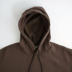 SMOOTH SOFT SWEAT P/O PARKA #DARK BROWN [A26AP01TU]
