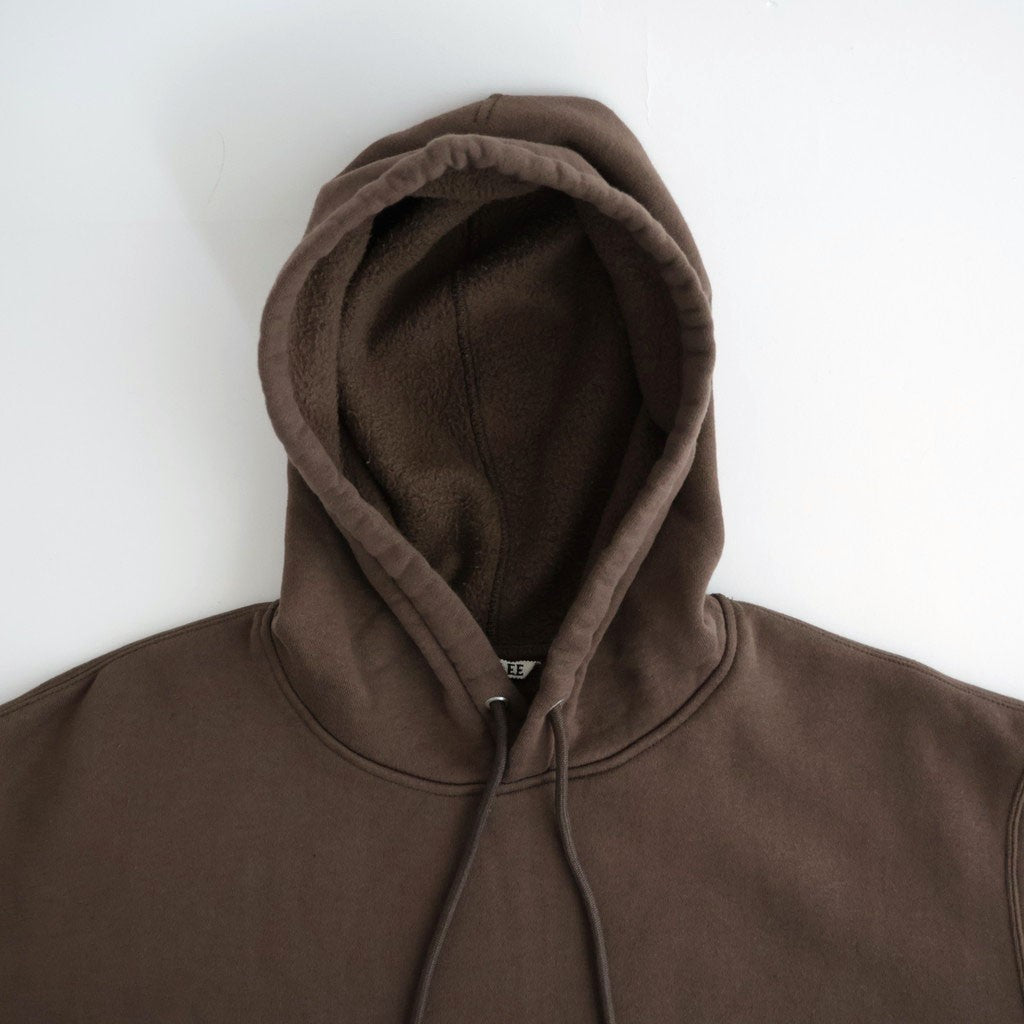SMOOTH SOFT SWEAT P/O PARKA #DARK BROWN [A26AP01TU]