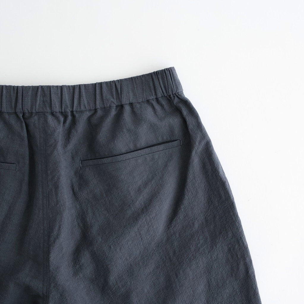 Cotton Linen Seersucker Track Shorts #GRAY [GM262-40036]