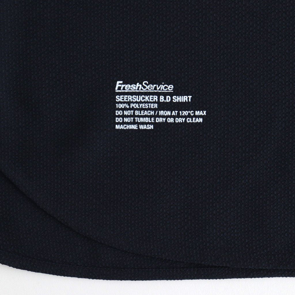 SEERSUCKER B.D SHIRT #NAVY [FSC252-50043]