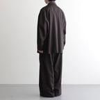 よそいきフォールドワイドPT #DARK BROWN [D126-P157]