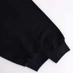 ELASTIC HIGH GAUGE SWEAT HALF ZIP P/O #INK BLACK [A25SP01NU]