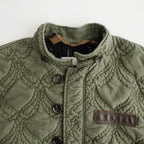QUILTING FISHTAIL COAT #KHAKI [26330104]