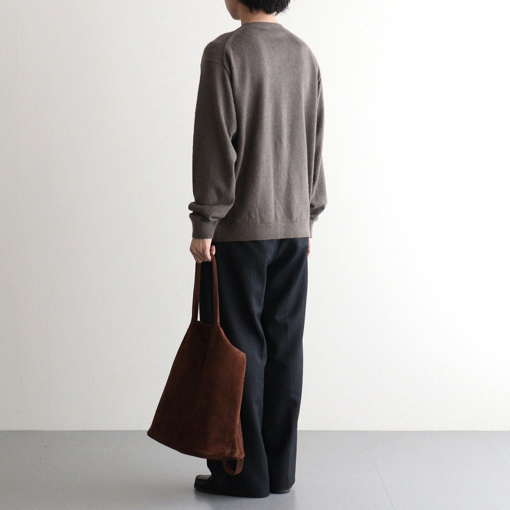 3WAY LARGE TOTE （OIL SUEDE） #COFFEE BROWN [L-1]