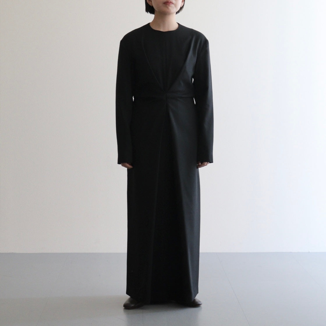 Waisttuck Pencil Dress #BLK [12520311]