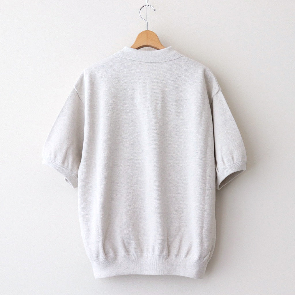 Moss Stitch Polo #Oatmeal [2501-011]