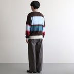 MOHAIR BORDER SWEATER - KEITA MARUYAMA 30TH ANNIV. EXCLUSIVE- #BROWN [YK24FW0885S-KM]