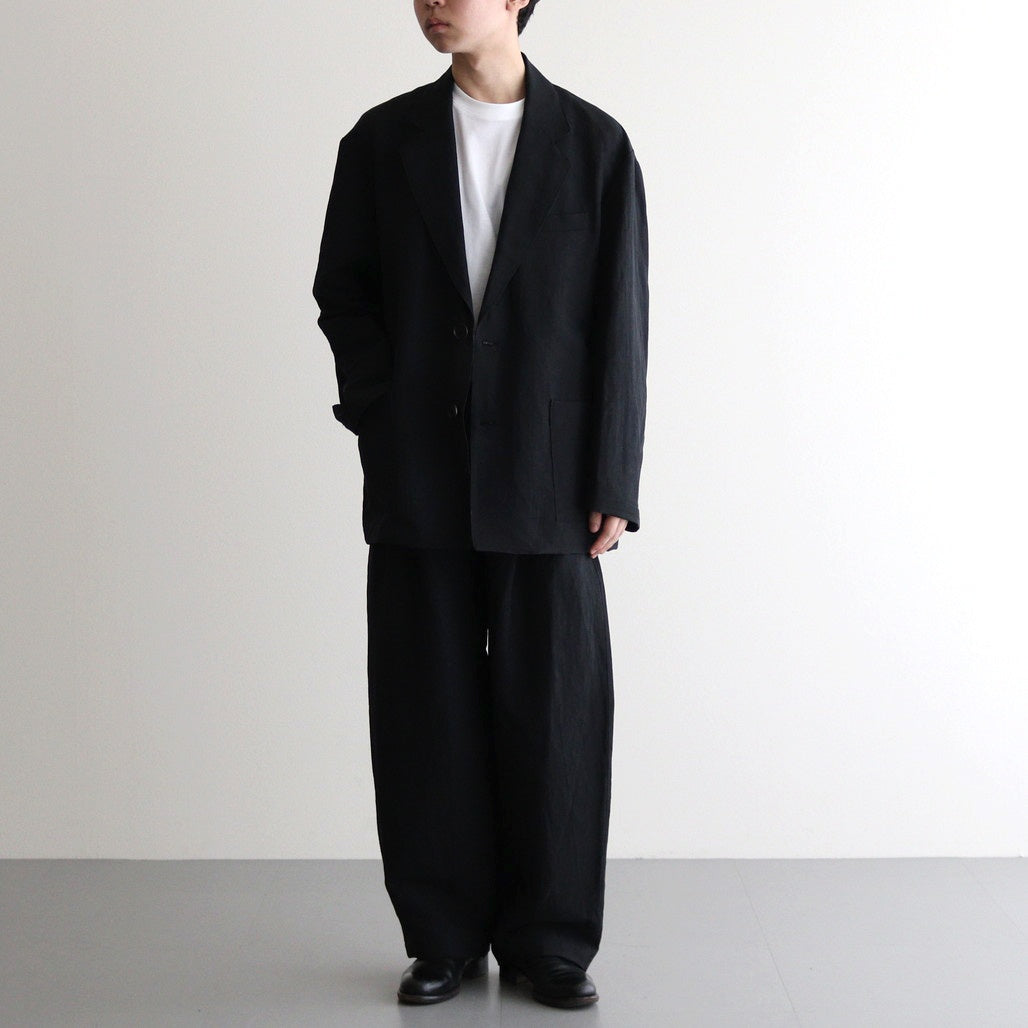 LI/NY POPLIN SINGLE BREASTED JACKET #BLACK [ST.1115] – ciacura