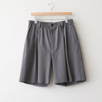 Wool Washer Tropical 2Pleated Easy Shorts #GRAY [YK26SS01174P]