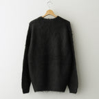 BRUSHED SUPER KID MOHAIR KNIT P/O #INK BLACK [A25AP02KM]