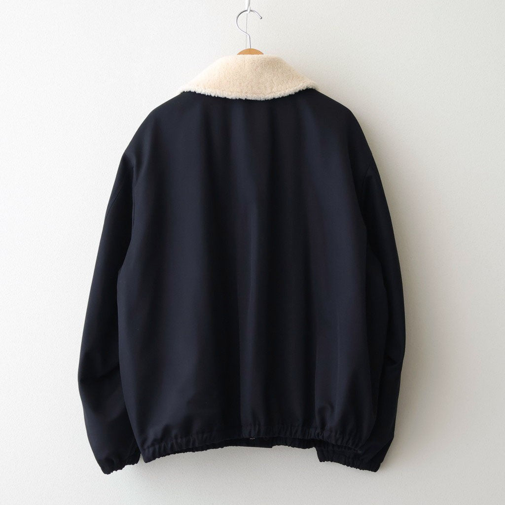 MOUTON COLLAR PADDED JACKET #DARK NAVY [ST.1377]