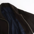 Melton Stand Collar Zip Blouson #BROWN [YK25FW01034B]