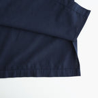 COTTON SILK VIERA LOOSE FIT HALF SLEEVE SHIRT #NAVY [BLAGLM0206]