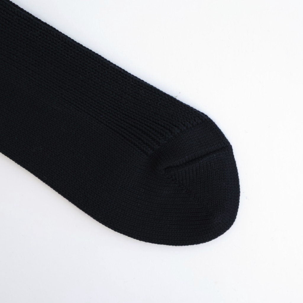 COTTON LOW GAUGE SOCKS #BLACK [A26SS03SX-M]