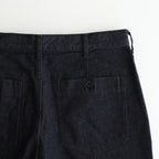 綿反応デニムフレアパンツ #INDIGO [HP-P005-051]