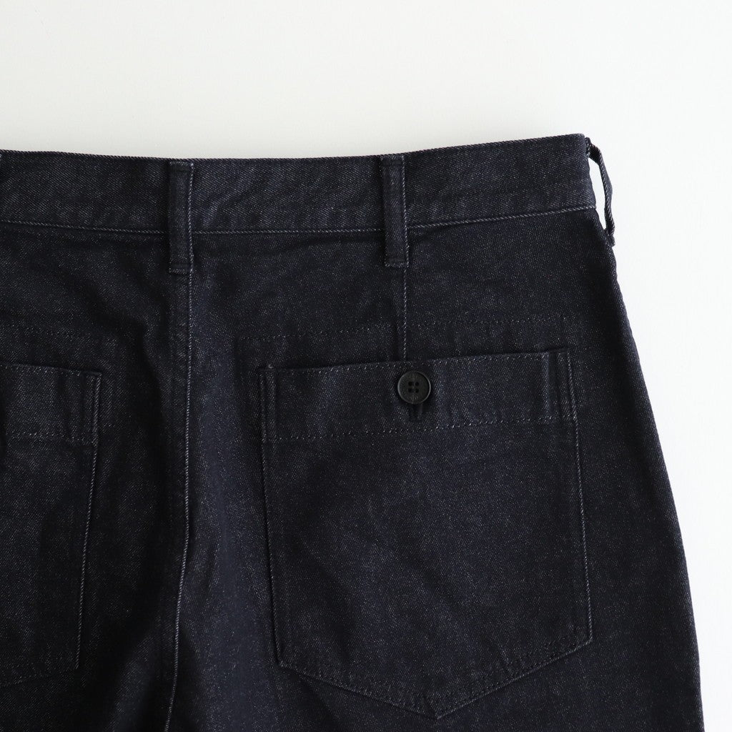 綿反応デニムフレアパンツ #INDIGO [HP-P005-051]