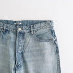 FADED SELVEDGE LIGHT DENIM WIDE PANTS #LIGHT INDIGO [A26SP03DE]
