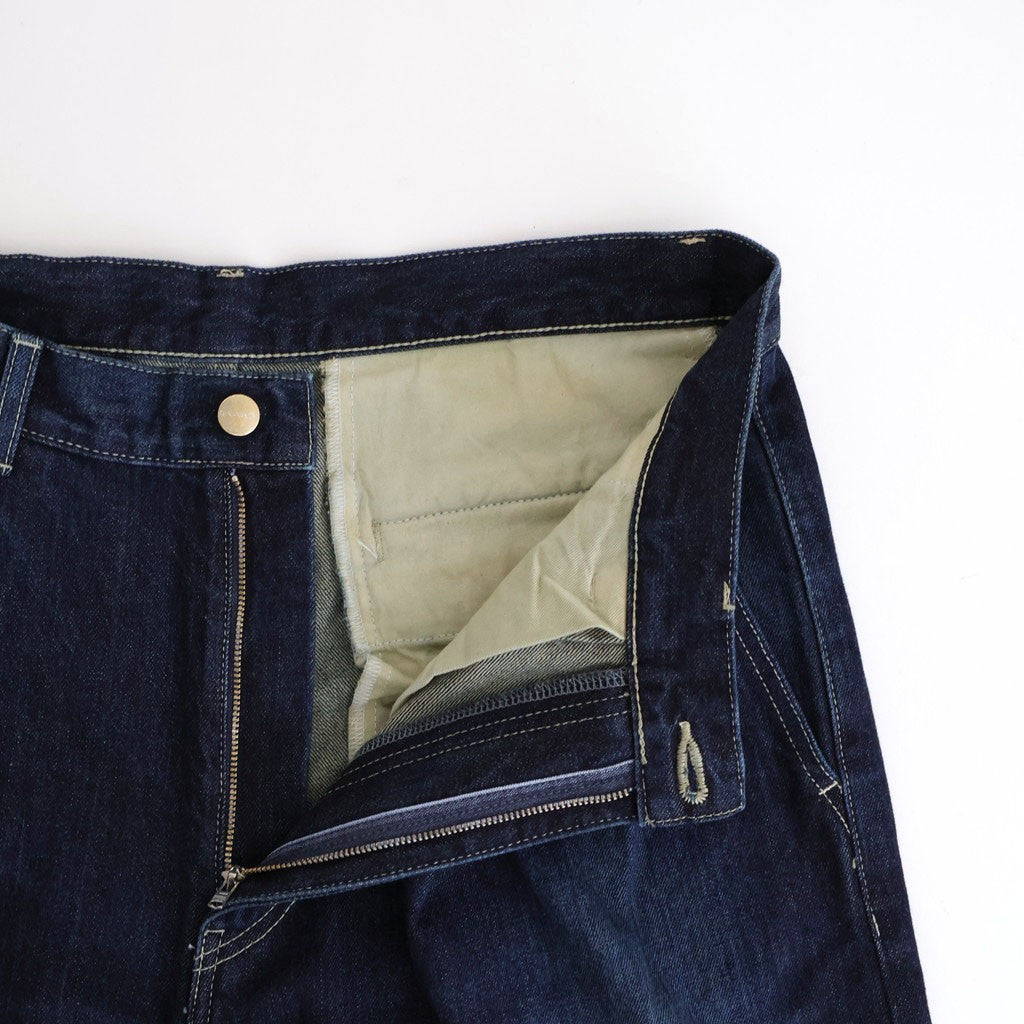 Selvage Denim Two Tuck Pants #INDIGO_DARK FADE [GU261-40061DB]