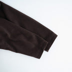 SUPER FINE WOOL MOSSER SHAWL COLLAR COAT #TOP BROWN [A26AC02WM]