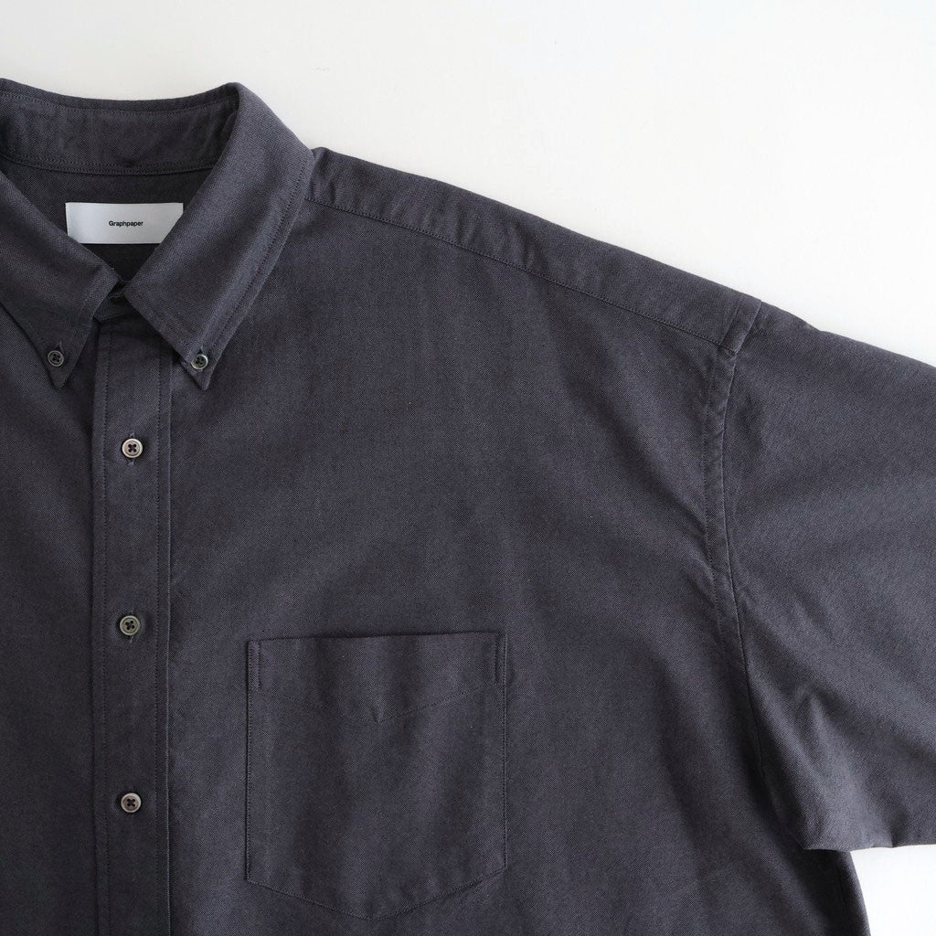 Oxford S/S Oversized B.D Shirt #GRAY [GM261-50025B]