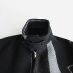 JACQUARD ZIP BLOUSON #BLACK [YK23FW0525B]