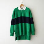 Rugby Shirt #GREEN×NAVY [I26AW-K8]