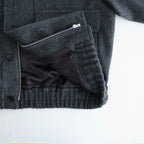 HAIRY WOOL MOHAIR CHAMBRAY BLOUSON #DARK GRAY [A26AB01WB]