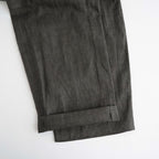 SUMI LINEN WIDE EASY CARGO PANTS #CHARCOAL GRAY [N0050]