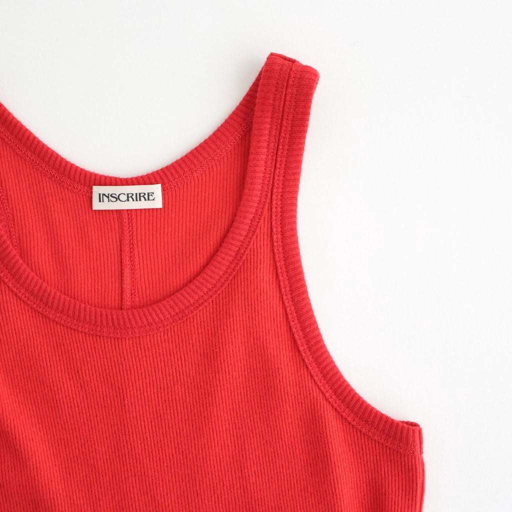 Gauze Teleco Tank Top #RED [I26SS-CUT1]