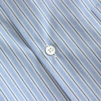 SIDOGRAS L/S Oversized Regular Collar Shirt #SAX STRIPE [GM252-50010]