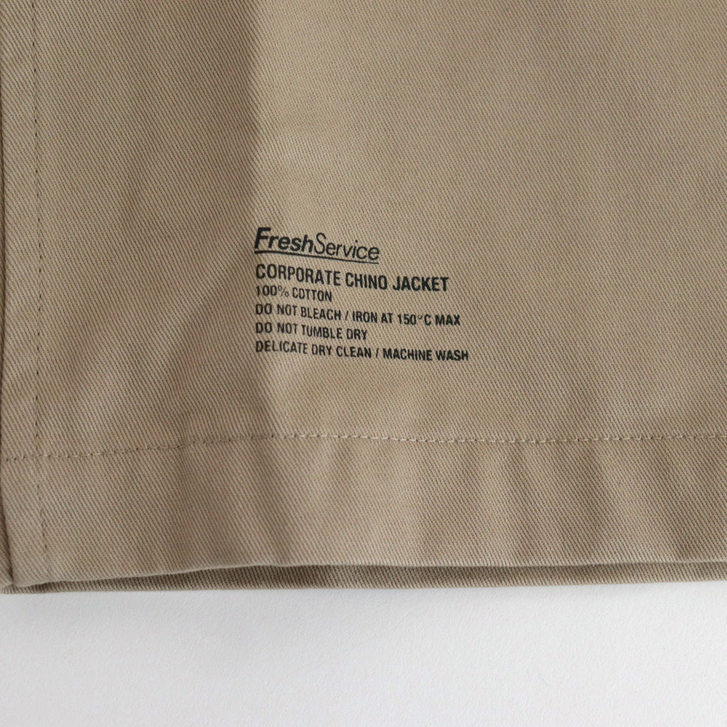 CORPORATE CHINO JACKET #BEIGE [FSC241-20090B]