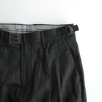 SANTIAGO MILD SLACKS #BLACK HERRINGBONE [AODFPT011]