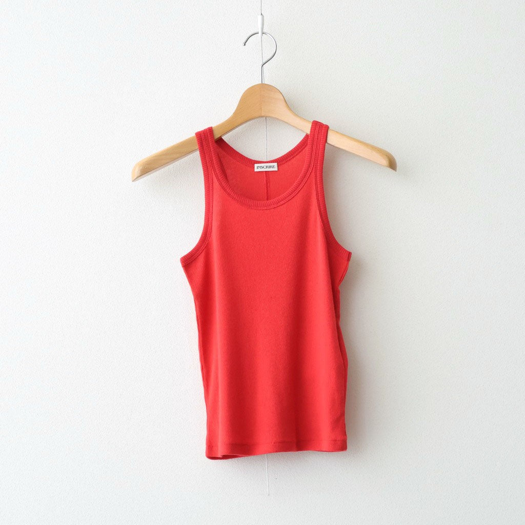 Gauze Teleco Tank Top #RED [I26SS-CUT1]