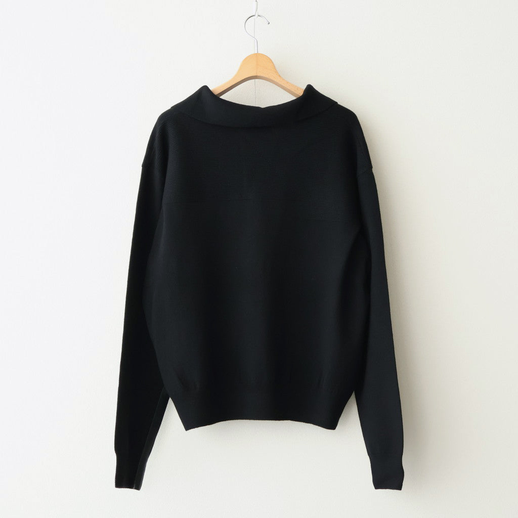 Fine Gauge Skipper Sweater #BLACK [YK25FW01126S] – ciacura