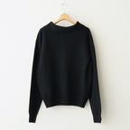 Fine Gauge Skipper Sweater #BLACK [YK25FW01126S]
