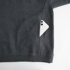 ワイドSWトレーナー #HEATHER CHARCOAL [D226-T1158]
