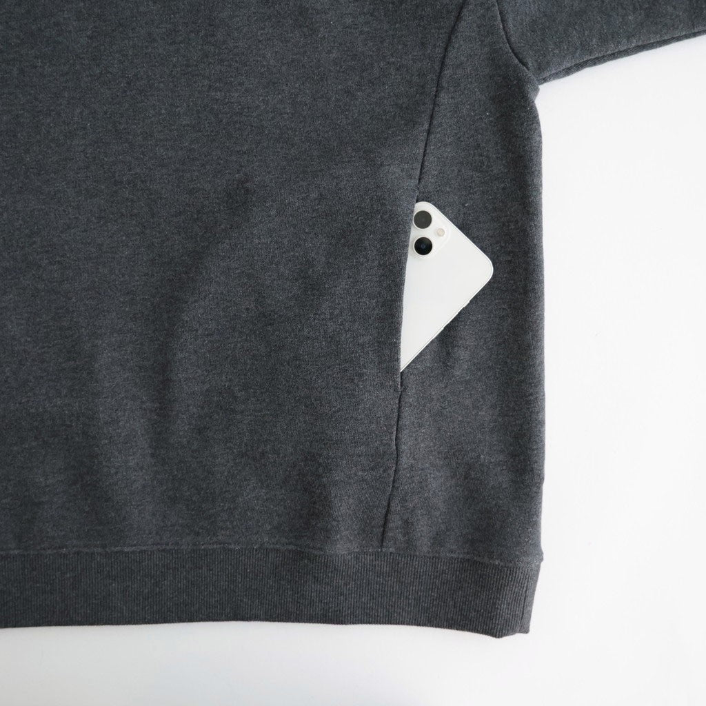 ワイドSWトレーナー #HEATHER CHARCOAL [D226-T1158]