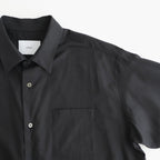 COTTON SILK OVERSIZED SS SHIRT #BLACK [ST.1498]