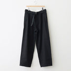 Selvage Denim Belted Pants #BLACK_WASHED [GU253-40064RB]