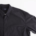 綿タイプライター L/S シャツ #BLACK [HQ-B002-051]