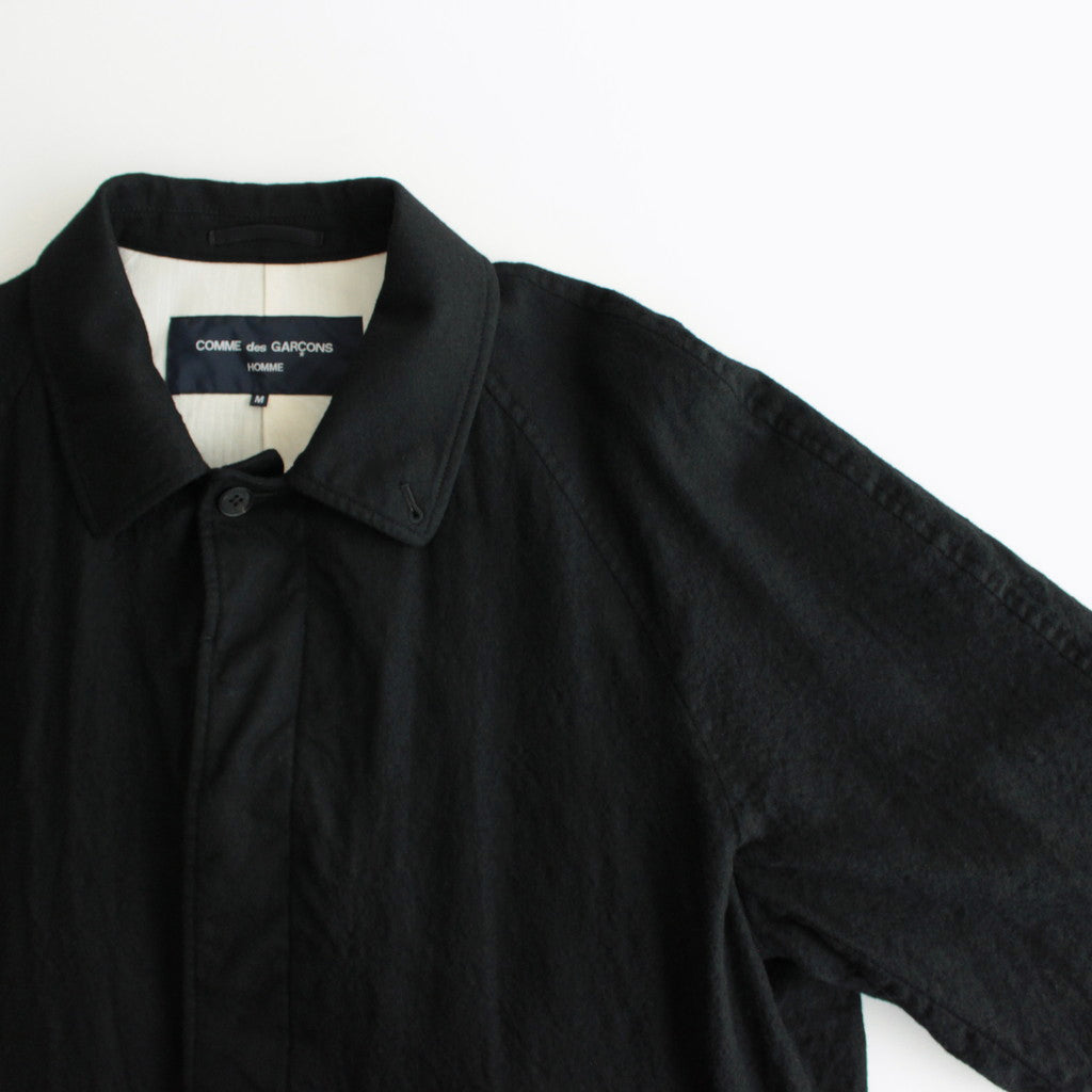 ウールサージ 製品縮絨 コート #BLACK [HN-C101-051] – ciacura