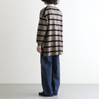 Rugby Shirt #BEIGE BROWN×BLACK [I26AW-K8]