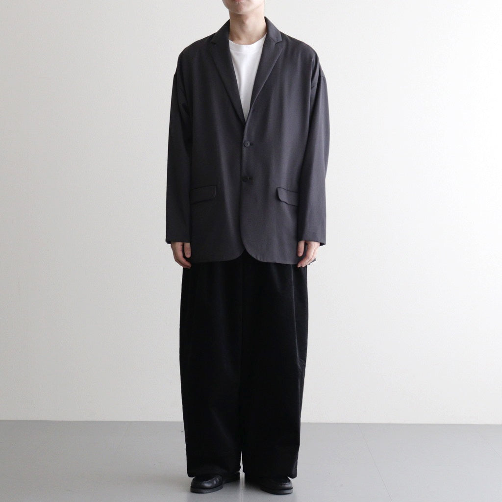 モールスキンシンプル2タックワイドPT #BLACK [D225-P653]